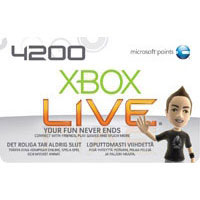 Microsoft Xbox 360 Live 4200 Points, ES (56P-00216)